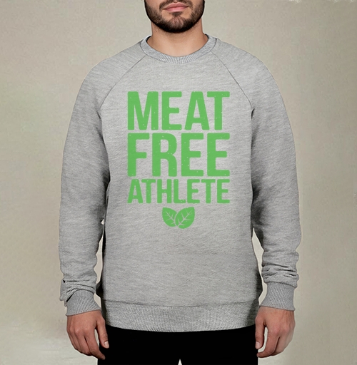 Фотография футболки MEAT FREE ATHLETE – Эмблема веган-спортсмена