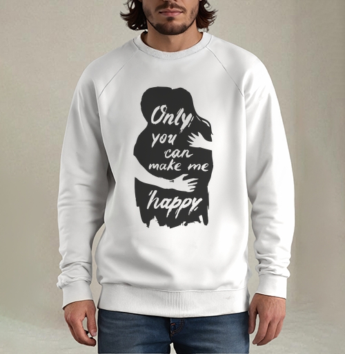 Фотография футболки Only you can make me happy / Только ты можешь сделать меня счастливым