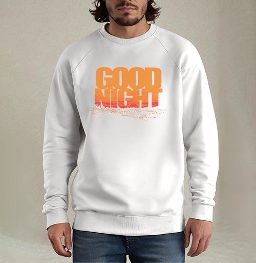 Фотография футболки Доброе прощание ночи с динамичным распадом слов Good Night