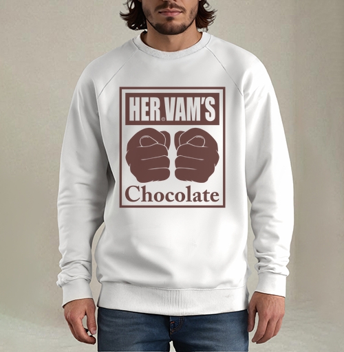 Фотография футболки Сила кулаков мощность шоколада HERVAMS Chocolate
