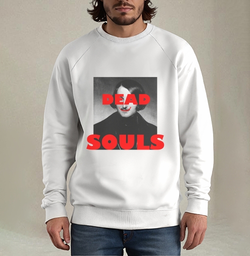 Фотография футболки Dead Souls / Мертвые души ироничный поп арт портрет писателя Гоголь