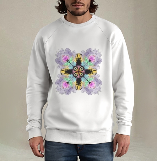 Фотография футболки Flower mandala / Цветочная мандала