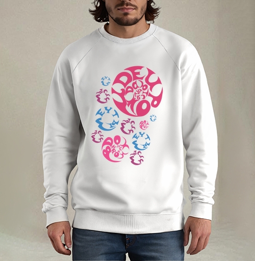 Фотография футболки Stylish Geometric Circles Be Where You Want / Яркая типографика Будь где хочется