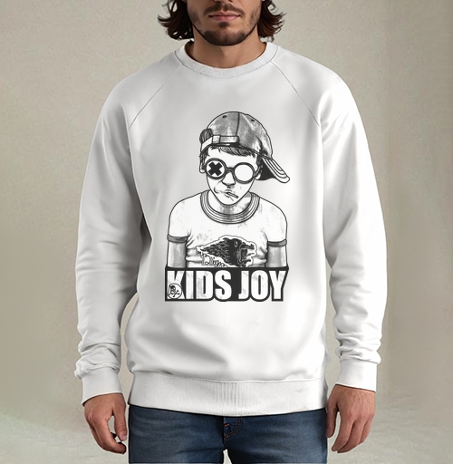 Фотография футболки Стильный Монохромный Подросток В Очках KIDS JOY