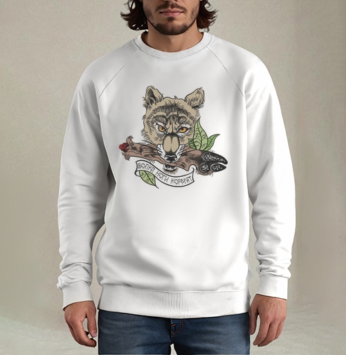 Фотография футболки Волка на охоте