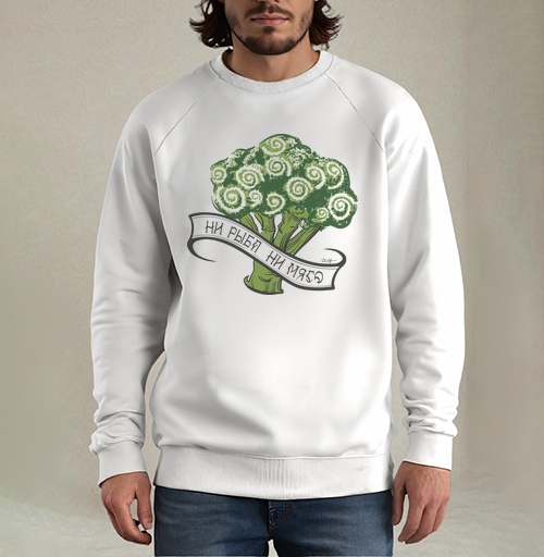Фотография футболки Рисунок брокколи Ни рыба ни мясо
