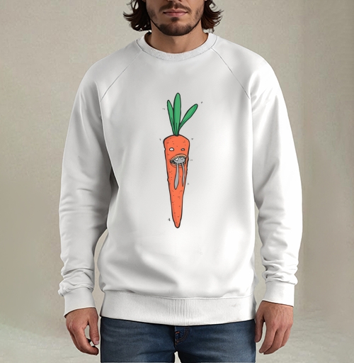 Фотография футболки Carrot Predator Flip / Шокирующая морковка ест кроликов монстр морковка кролики