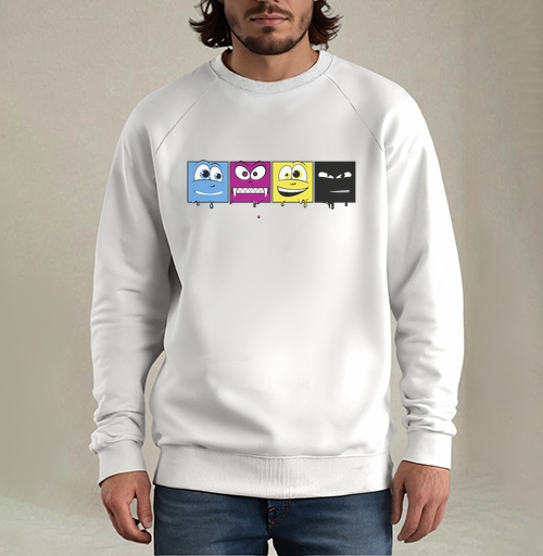 Фотография футболки CMYK faces / Лица CMYK