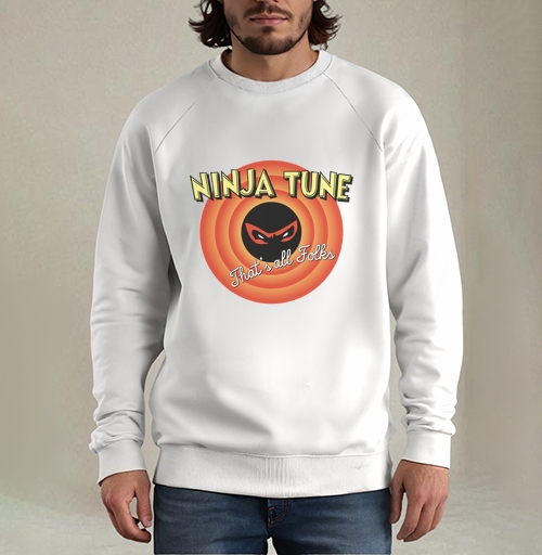 Фотография футболки Ретро-логотип Ninja Tune в стиле Looney Tunes