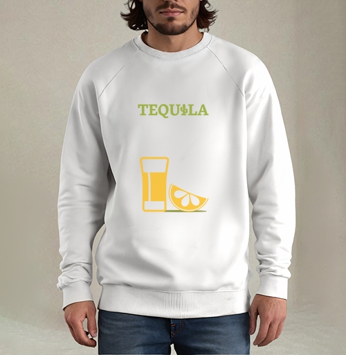 Фотография футболки Яркий минималистичный плакат TEQUILA с мексиканским стилем