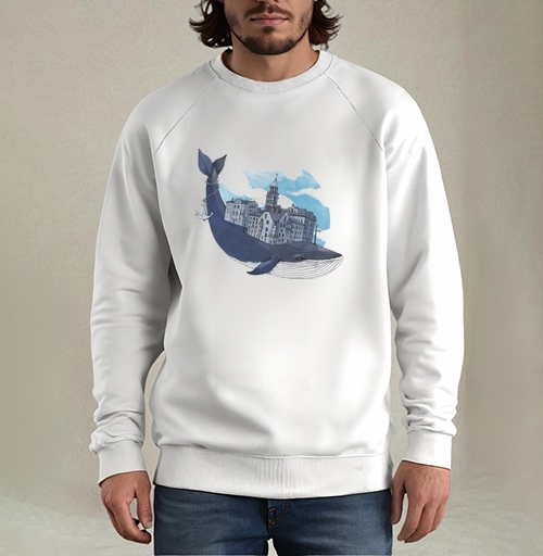 Фотография футболки Whale city