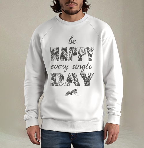 Фотография футболки Be happy every single day / Счастье каждый день