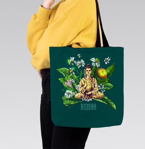 Фотография футболки Будда в абхазской флоре