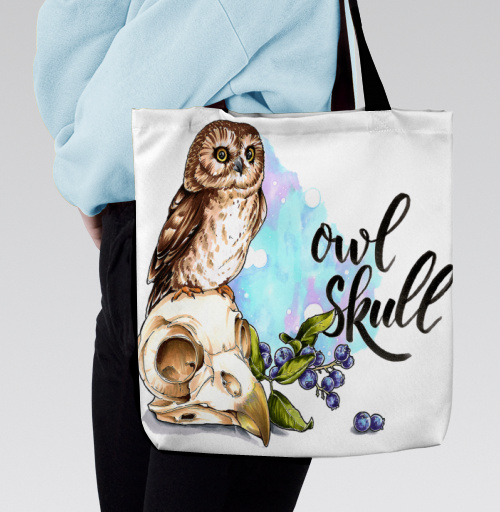 Фотография футболки Owl skull / Череп совы