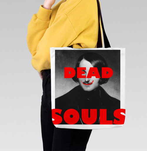 Фотография футболки Dead Souls / Мертвые души ироничный поп арт портрет писателя Гоголь