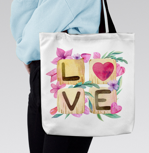 Фотография футболки Любовь в квадрате