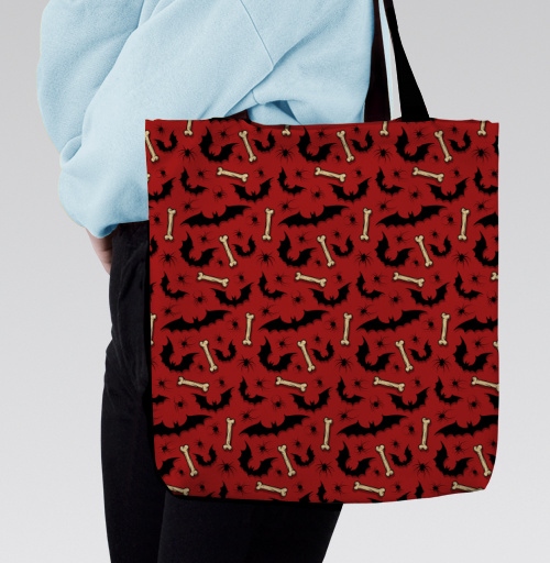 Фотография футболки Летучие мыши, пауки и кости