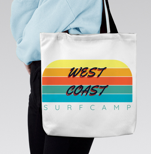 Фотография футболки West Coast Surf Camp Летний Пляжный Отдых на Западном