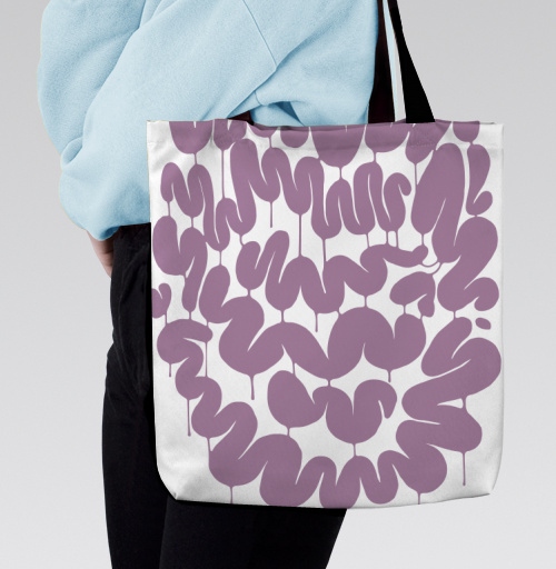 Фотография футболки Абстрактное Лиловое Лицо Капли