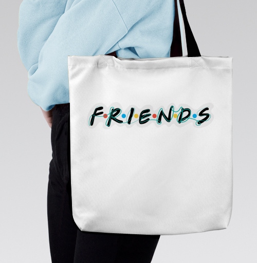 Фотография футболки Дружба и единение надпись Friends Друзья