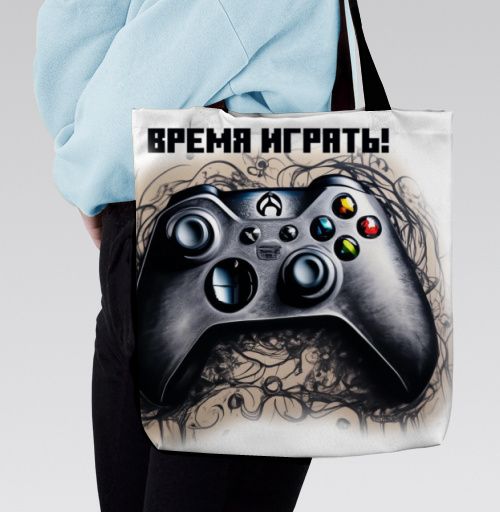 Фотография футболки Игровой контроллер акцент динамика время играть