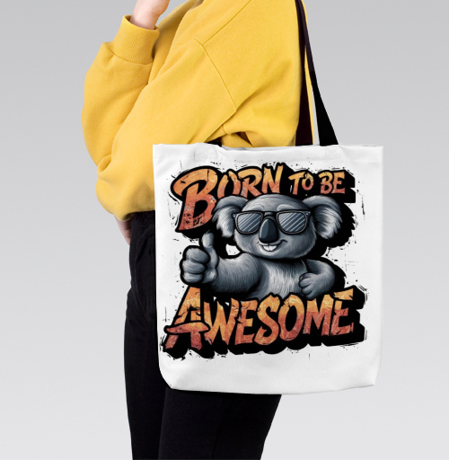 Фотография футболки Футболка с коалой Born to Be Awesome