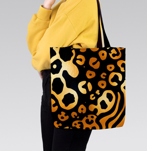 Фотография футболки Golden Leopard Pattern / Золотой леопардовый узор для вашего дома