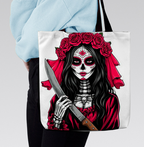 Фотография футболки Мстительная невеста Santa Muerte с ножом