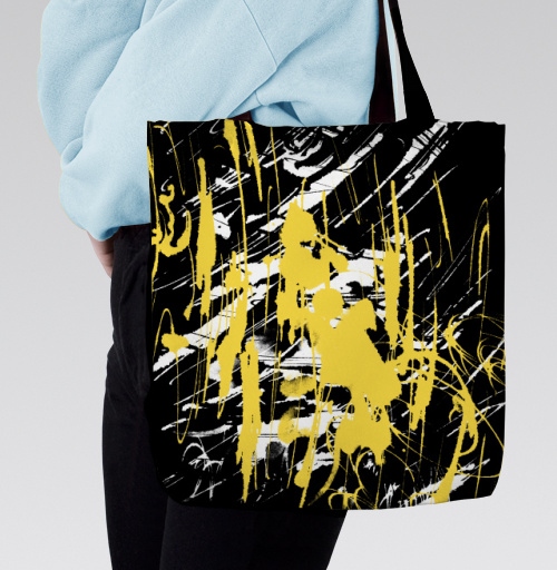 Фотография футболки Abstract golden splashes / Золотые брызги краски фон абстракция яркая
