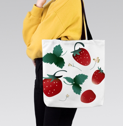 Фотография футболки Fresh Red Sweet Berries Strawberry Garden – Садовая клубника