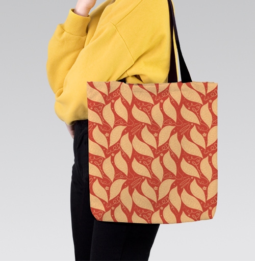 Фотография футболки Organic Autumn Leaves Pattern / Узор Осенние Листья стильный домашний текстиль