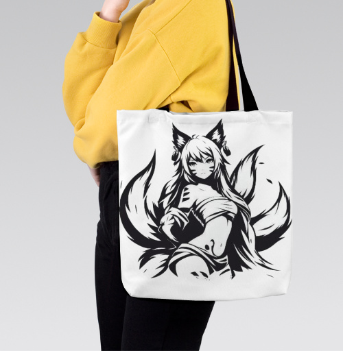 Фотография футболки Девушка лисица энергия сила духа