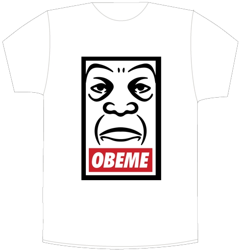 Фотография футболки Машап OBEME – Ироничный Стрит-Арт Постер