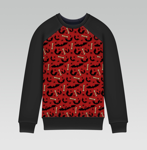 Фотография футболки Летучие мыши, пауки и кости