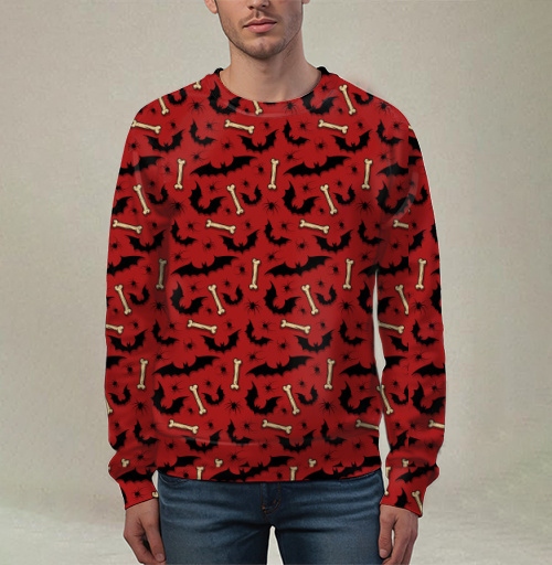 Фотография футболки Летучие мыши, пауки и кости