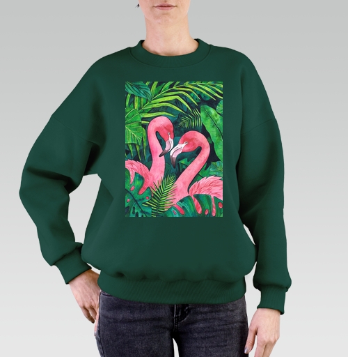 Фотография футболки Тропические Фламинго