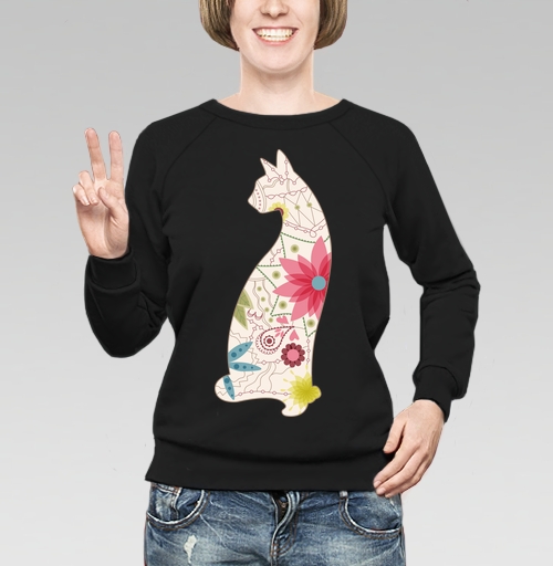 Фотография футболки Кошка в винтажных цветах