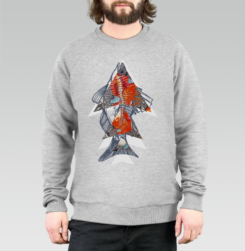 Фотография футболки Геометрия рыбы