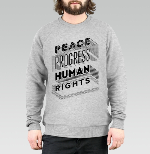 Фотография футболки Мир. Прогресс. Права человека