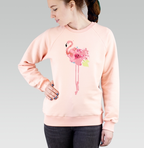 Фотография футболки Цветочный фламинго