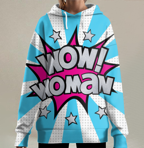 Фотография футболки WOW! woman — сила женской энергии ярко и смело