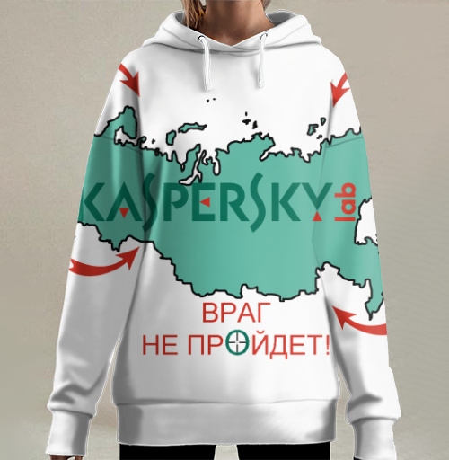 Фотография футболки Защитный образ Kaspersky Lab – цифровая крепость России