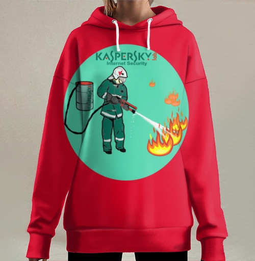 Фотография футболки Защита данных с Kaspersky Lab пожарным