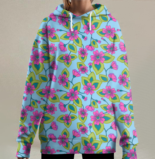 Фотография футболки Яркие цветы