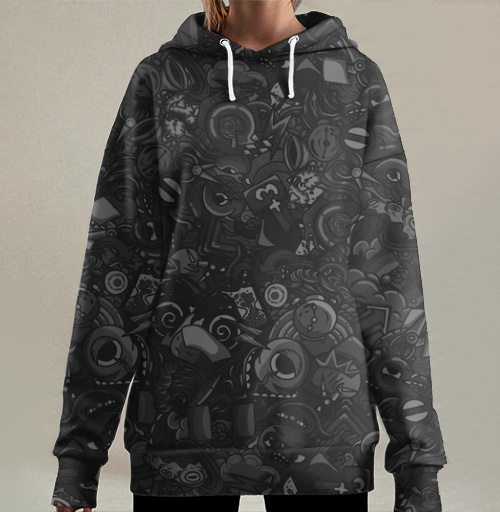 Фотография футболки Темный дудл