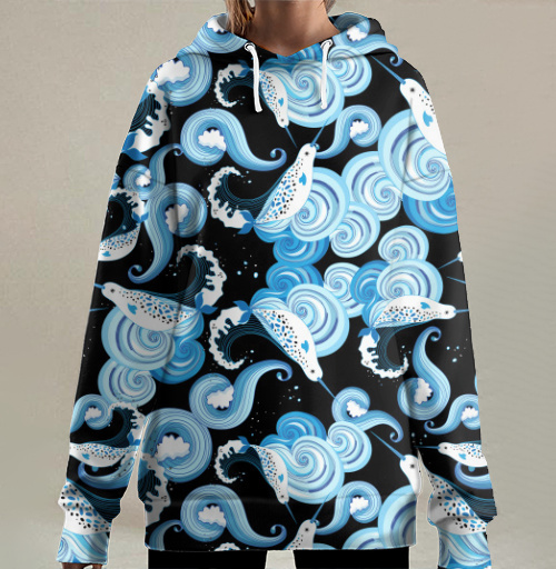 Фотография футболки Волны и киты