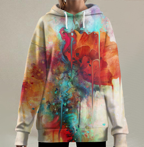 Фотография футболки Абстракция акварельная