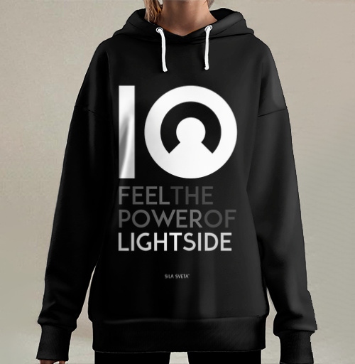 Фотография футболки FEEL THE POWER OF LIGHT SIDE / ПОЧУВСТВУЙ СИЛУ СВЕТЛОЙ СТОРОНЫ