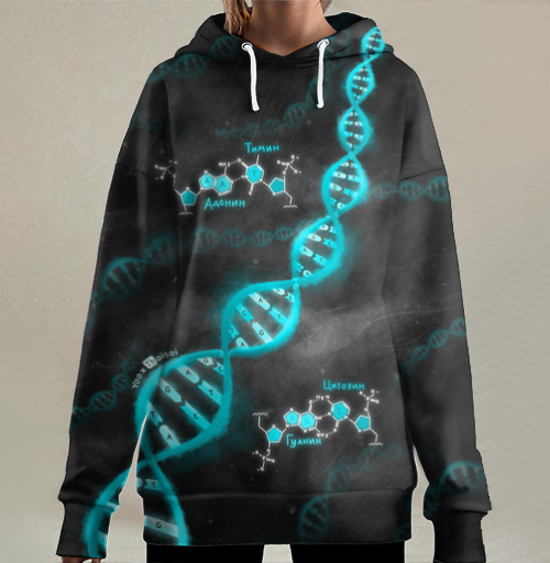 Фотография футболки DNA blue / ДНК — синий