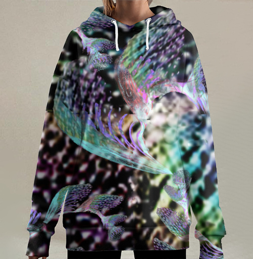 Фотография футболки Неоновый танец тропиков запах блеск voile shimmer print trend 2021
